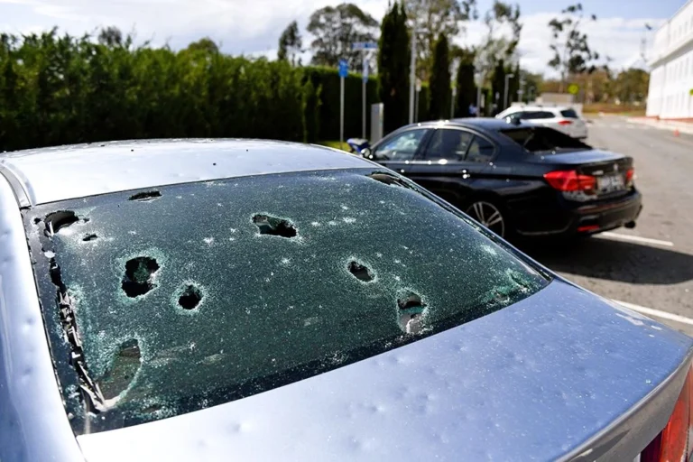 what size hail damages cars